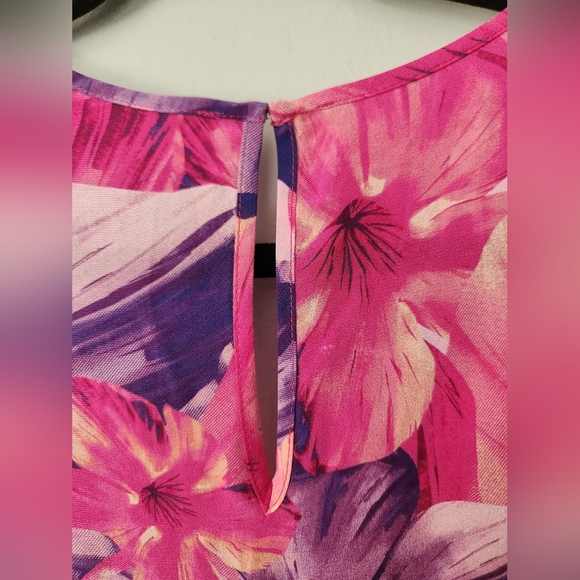 Amanda Uprichard Alyssa Silk Flora Ruffled Short Romper Medium - Picture 4 of 9